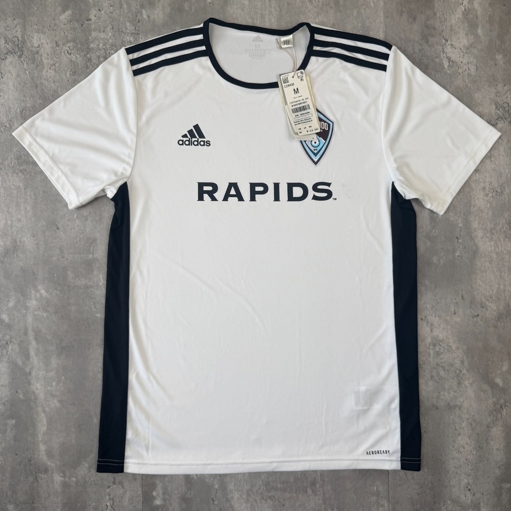Adidas Colorado Rapids Soccer Jersey Men's M White MLS Football CD8438 NWT